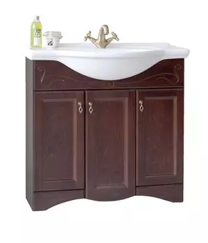 Тумба с раковиной Аллигатор Милана 6 85, орех