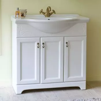 Тумба с раковиной Аллигатор Милана 7 85, белый