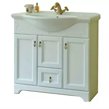 Тумба с раковиной Аллигатор Милана 8 85, белый