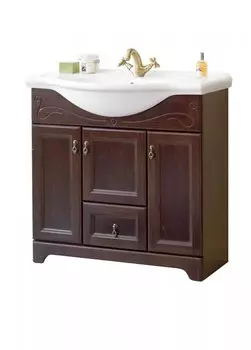 Тумба с раковиной Аллигатор Милана 8 85, орех