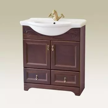 Тумба с раковиной Аллигатор Милана 9 55 орех