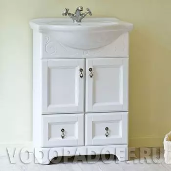 Тумба с раковиной Аллигатор Милана 9 60, белый