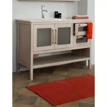 Тумба с раковиной Аллигатор Поло 130A, бежевый