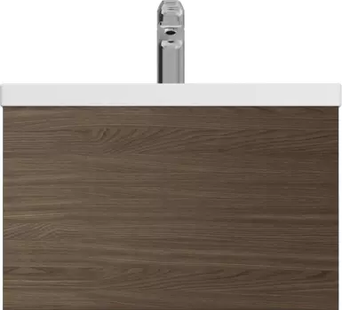 Тумба с раковиной Am.Pm Gem 75 с 1 ящиком, коричневый