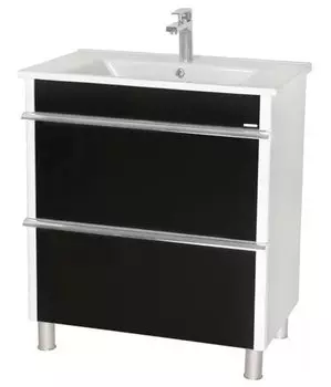 Тумба с раковиной Aquarodos Париж 75 Черная