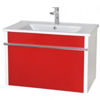 Тумба с раковиной Aquarodos Париж 75 Красная консольная