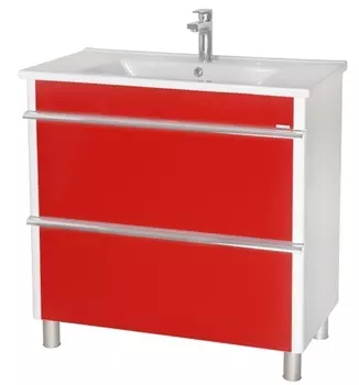 Тумба с раковиной Aquarodos Париж 85 Красная