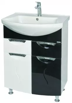 Тумба с раковиной Aquarodos Премиум 65 Черная