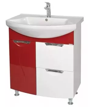 Тумба с раковиной Aquarodos Премиум 75 Красная