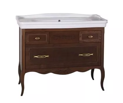 Тумба с раковиной ASB-Woodline Модерн 105 Антикварный орех