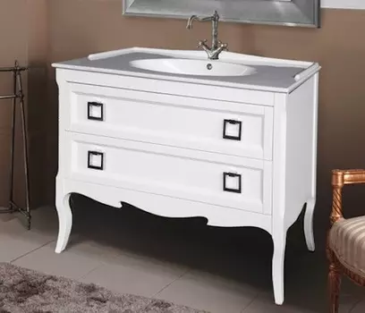 Тумба с раковиной Bagno Piu Moretta 2.0 Белый матовый (раковина)