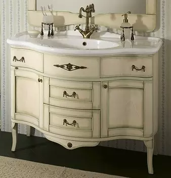 Тумба с раковиной Bagno Piu Palladio 110 Зеленая патина