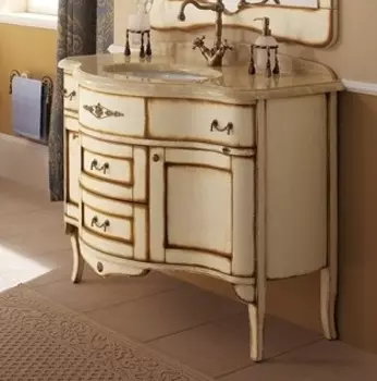 Тумба с раковиной Bagno Piu Palladio 110 Табачная патина