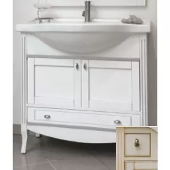 Тумба с раковиной Bagno Piu Sophia 85 Венецианская патина с золотом с «глухими» дверцами