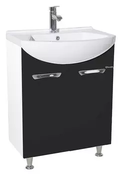 Тумба с раковиной Bellezza Альфа 55, черный
