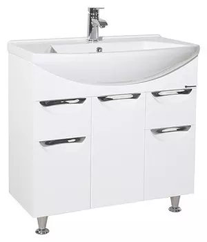 Тумба с раковиной Bellezza Альфа 75, белый