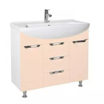 Тумба с раковиной Bellezza Альфа 90, бежевый