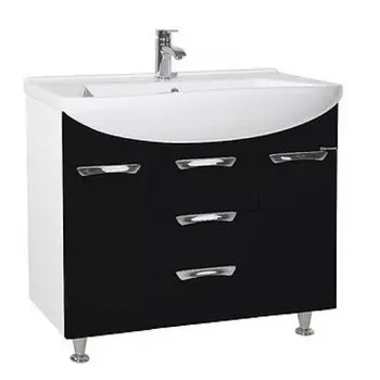 Тумба с раковиной Bellezza Альфа 90, черный