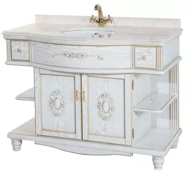 Тумба с раковиной Bellezza Аврора 115, белый