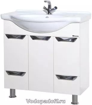 Тумба с раковиной Bellezza Белла 75 Люкс, белый