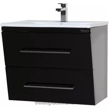 Тумба с раковиной Bellezza Берта 60 подвесная, черный