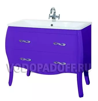Тумба с раковиной Bellezza Грация 80, фиолетовый