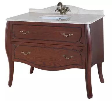 Тумба с раковиной Bellezza Грация Люкс 110, коричневый