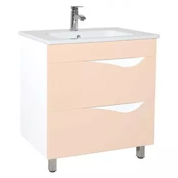 Тумба с раковиной Bellezza Эйфория 80, бежевый