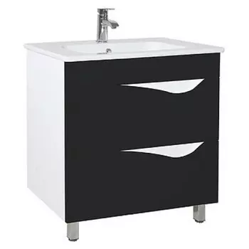 Тумба с раковиной Bellezza Эйфория 80, черный