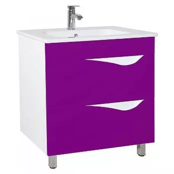 Тумба с раковиной Bellezza Эйфория 80, фиолетовый
