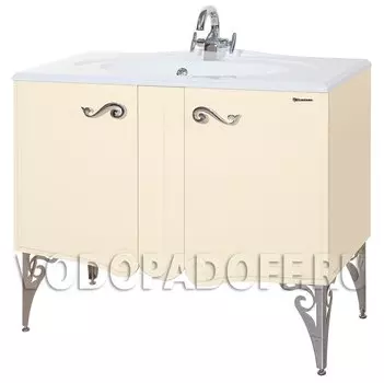 Тумба с раковиной Bellezza Эстель 100, бежевый