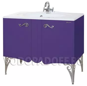 Тумба с раковиной Bellezza Эстель 100, фиолетовый