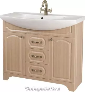 Тумба с раковиной Bellezza Камелия 75, бежевый