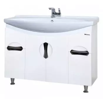 Тумба с раковиной Bellezza Лагуна 105, белый