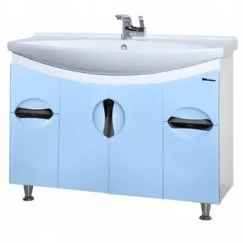 Тумба с раковиной Bellezza Лагуна 105, голубой