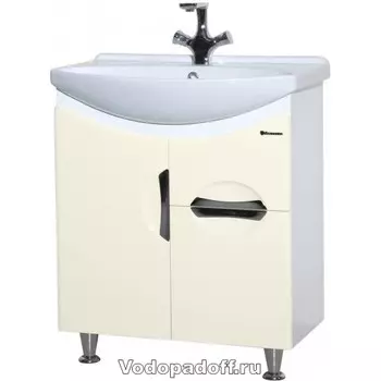 Тумба с раковиной Bellezza Лагуна 65, бежевый