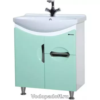 Тумба с раковиной Bellezza Лагуна 65, салатовый