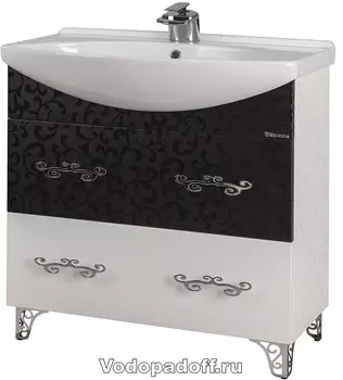 Тумба с раковиной Bellezza Маргарита 75, черный