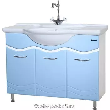 Тумба с раковиной Bellezza Мари 105, голубой