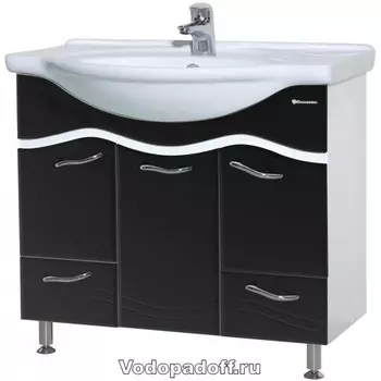 Тумба с раковиной Bellezza Мари 75, черный