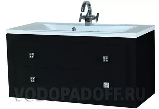 Тумба с раковиной Bellezza Милан 100, черный