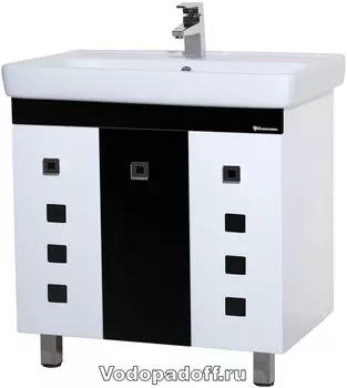 Тумба с раковиной Bellezza Натали 70, черный