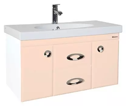 Тумба с раковиной Bellezza Неаполь 90 подвесная, бежевый