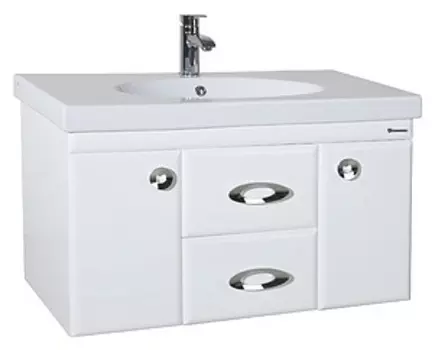 Тумба с раковиной Bellezza Неаполь 90 подвесная, белый