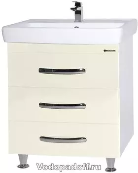Тумба с раковиной Bellezza Рокко 50 напольная бежевая