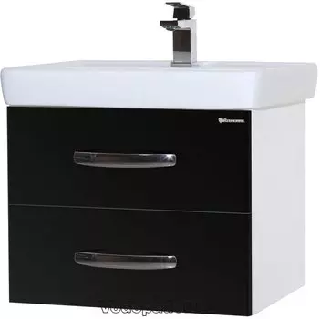 Тумба с раковиной Bellezza Рокко 50 подвесная черная