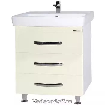 Тумба с раковиной Bellezza Рокко 60 напольная, бежевый