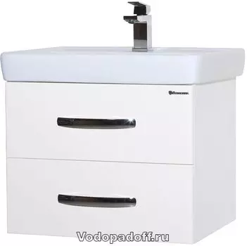 Тумба с раковиной Bellezza Рокко 60 подвесная, белый