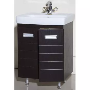 Тумба с раковиной Bellezza Сиена 60 прямая венге