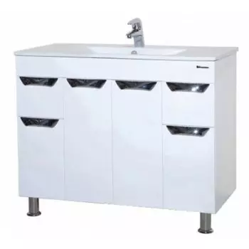 Тумба с раковиной Bellezza Симона 100, белый